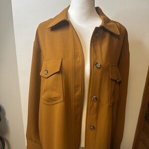 Aritzia The Ganna Wilfred Tan Shirt Jacket